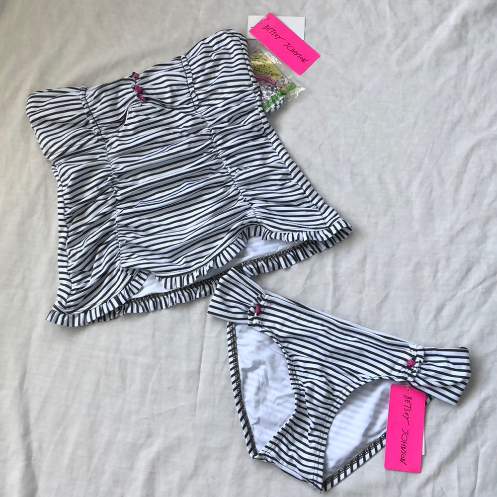Betsey Johnson “Striped Sensation” Bathing Suit